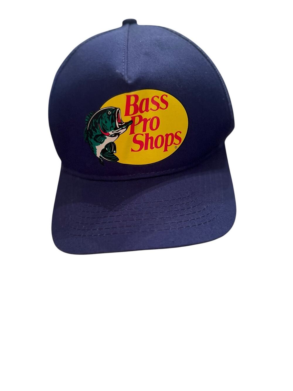 Bass Pro Shops Adult O/S Blue Classic Vinyl Logo Trucker Snapback Baseball Cap